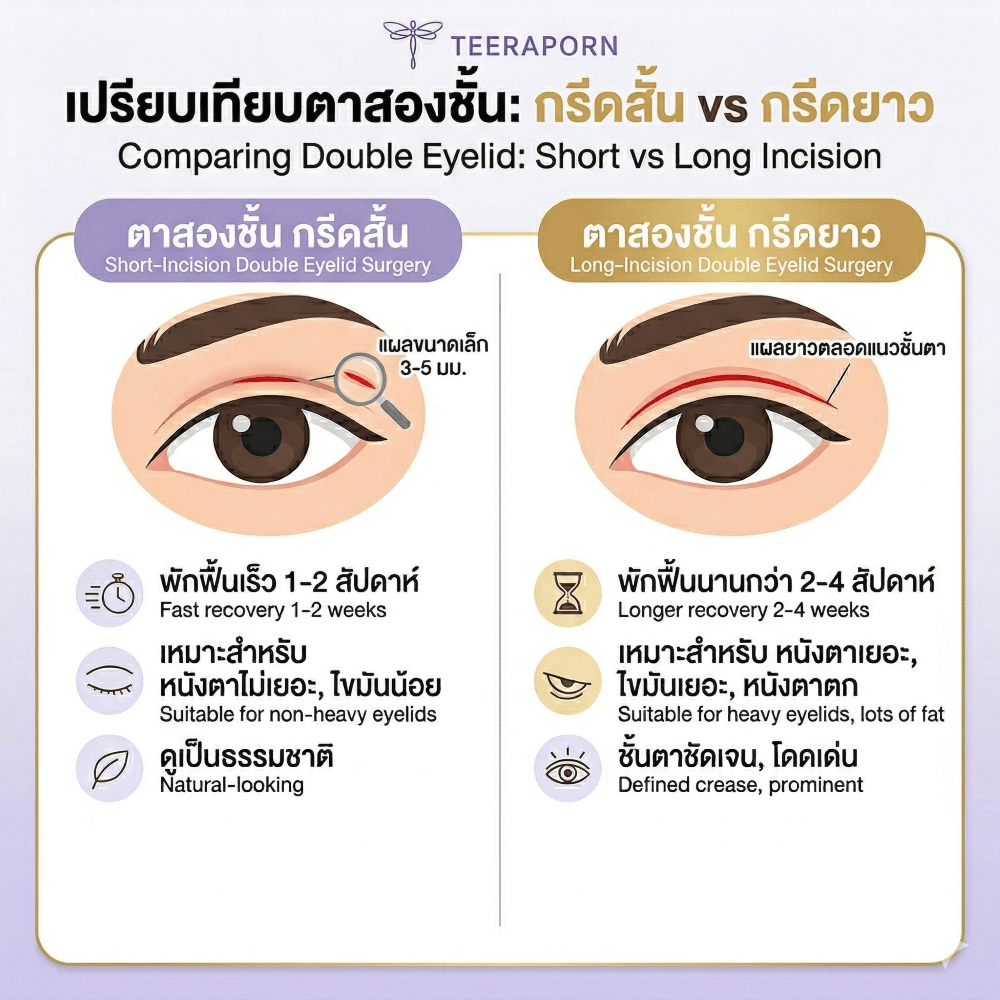 ตาสองชั้นกรีดยาว