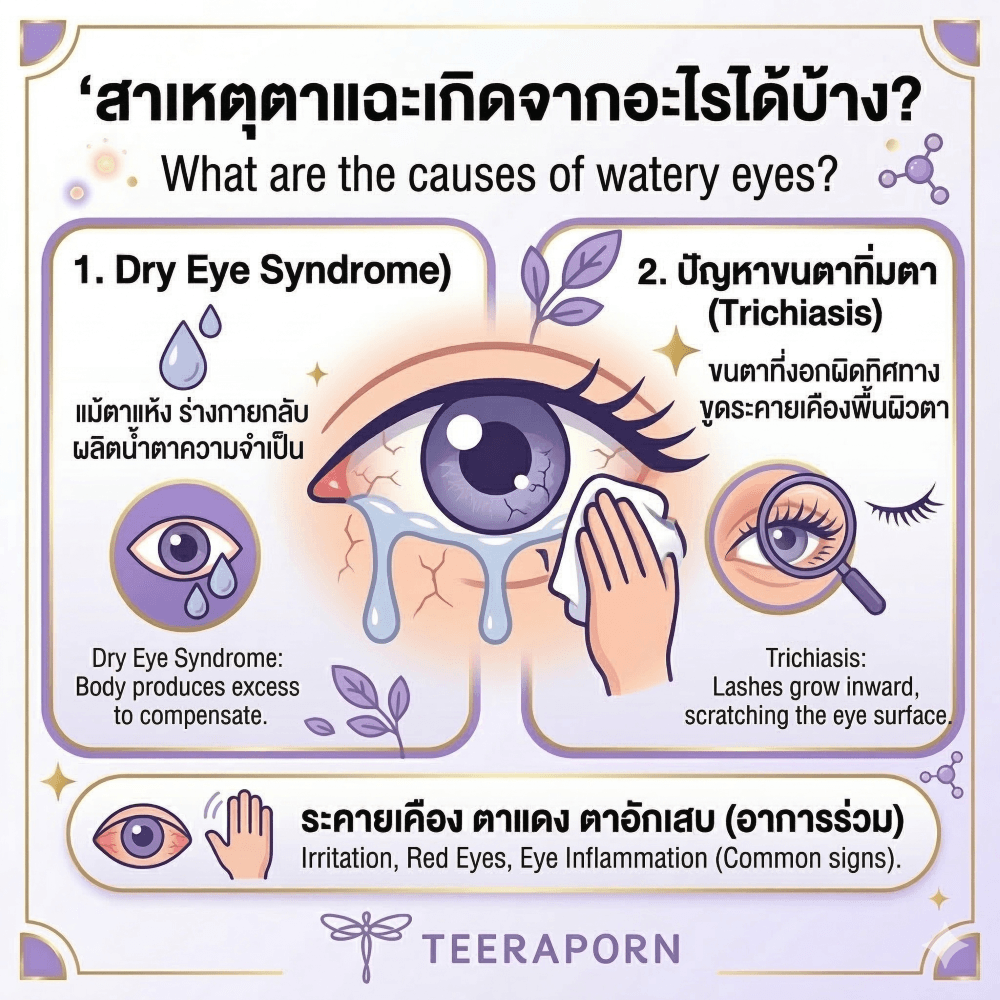 สาเหตุของตาแฉะ