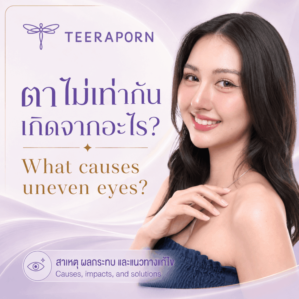 What causes asymmetrical eyes?