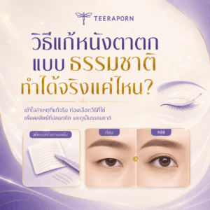 วิธีแก้หนังตาตกแบบธรรมชาติ